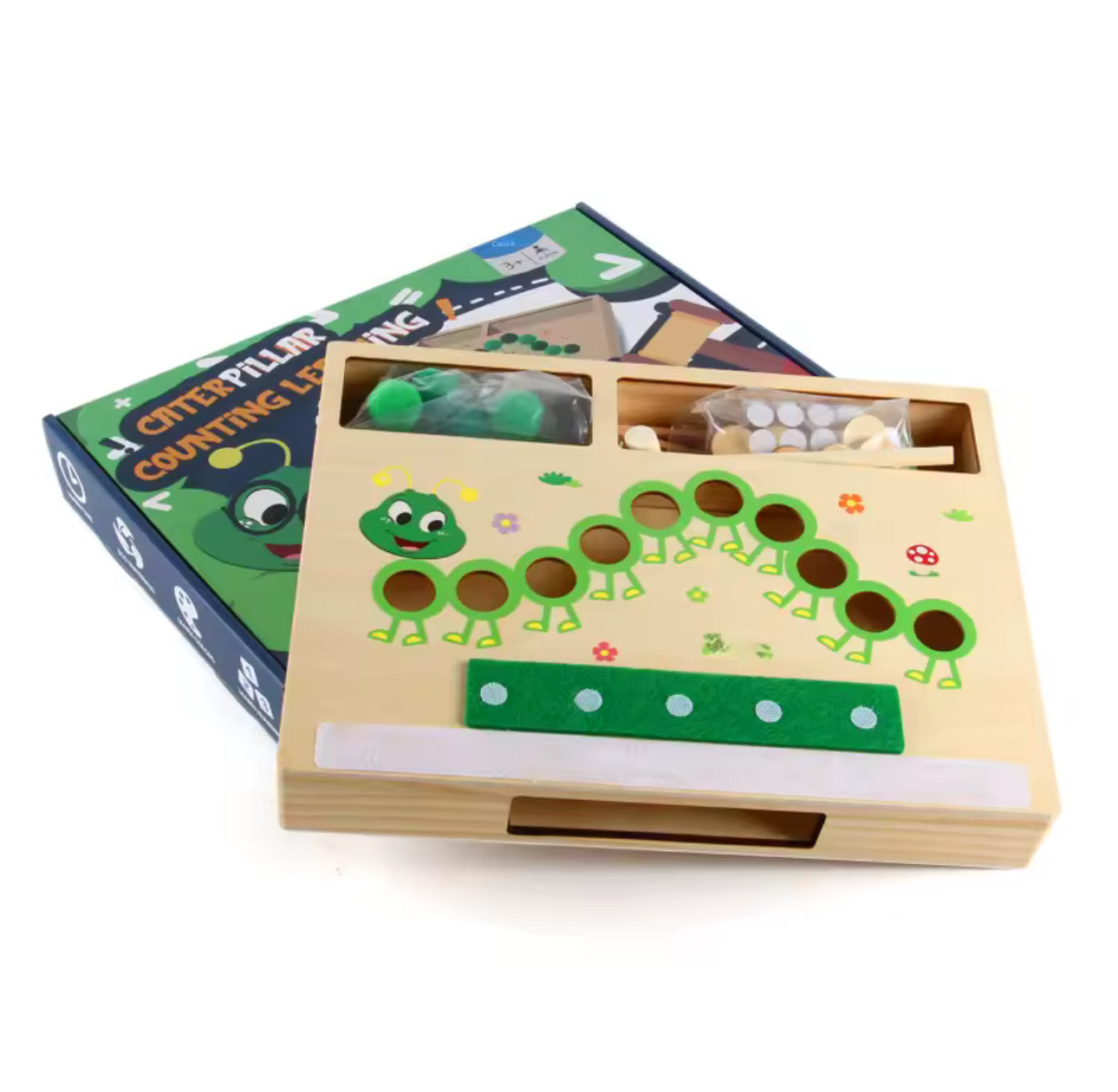 Montessori fából készült matematikai társasjáték