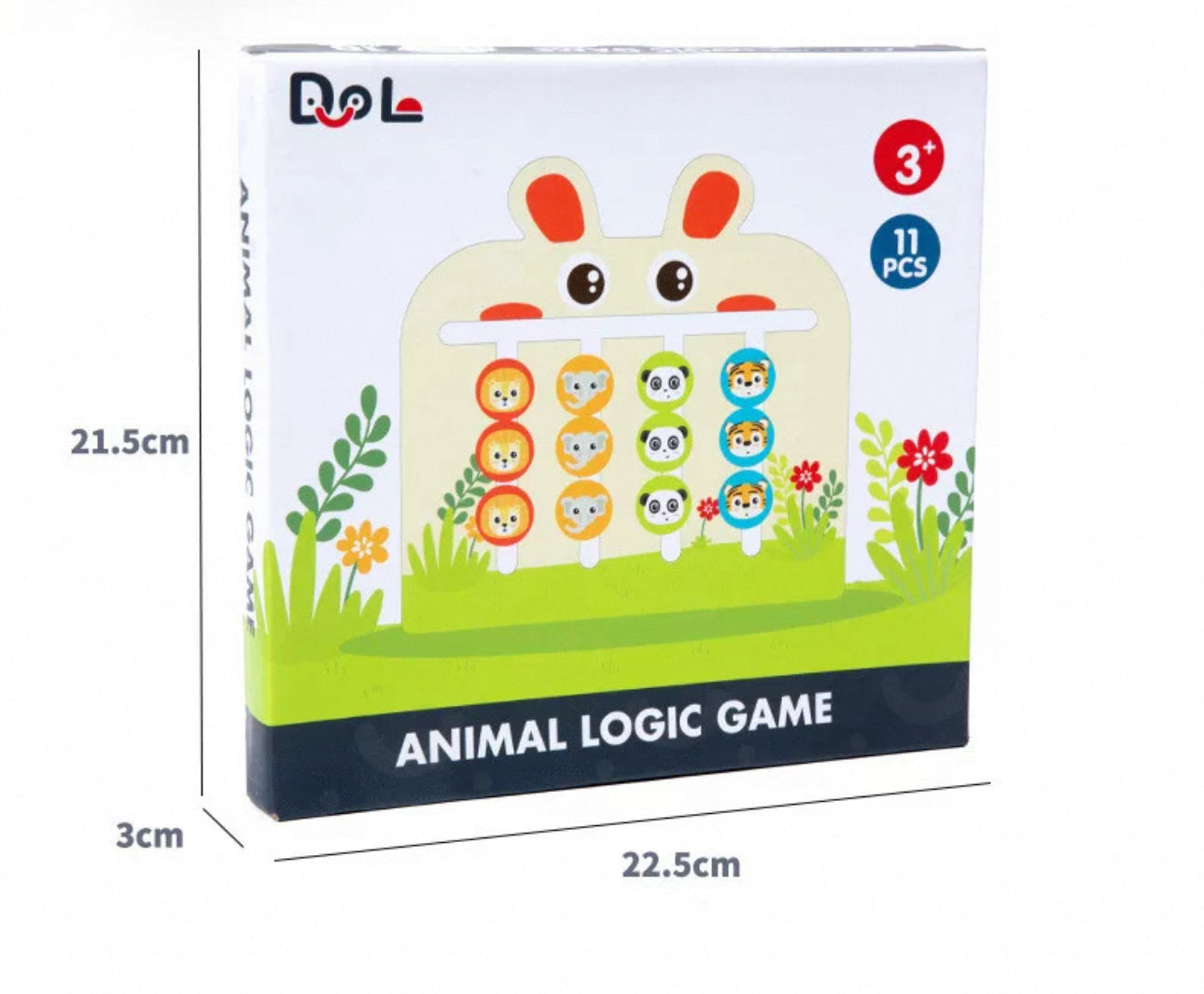 Nyuszi logikai fa játék