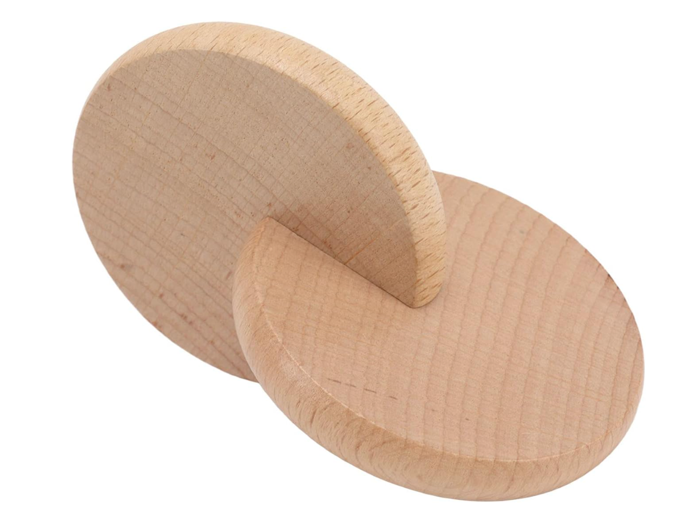 Montessori két fa korong- interlocking discs