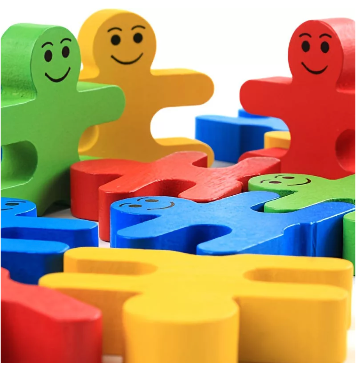 Készségfejlesztő fa egyensúlyozó kockák