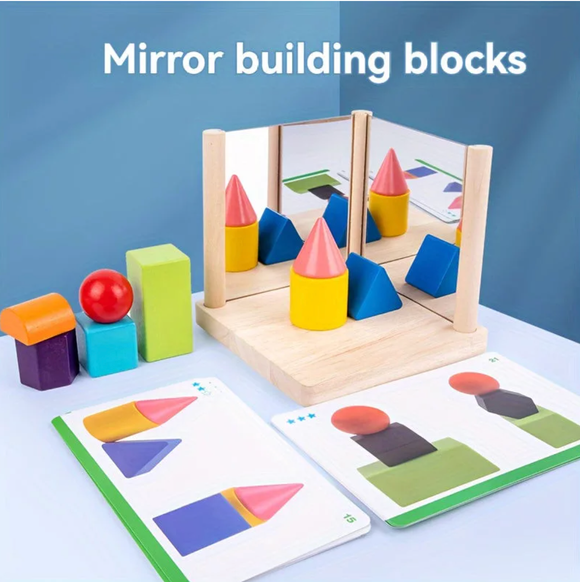 Tükrös geometriai logikai fa játék