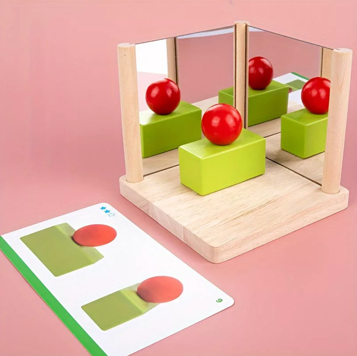 Tükrös geometriai logikai fa játék