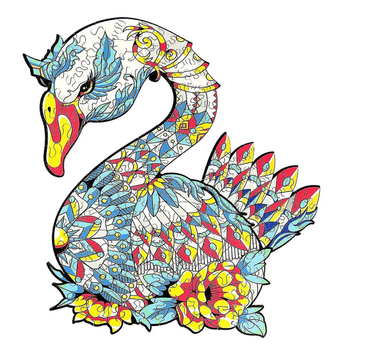 Fából készült Hattyú 3D puzzle