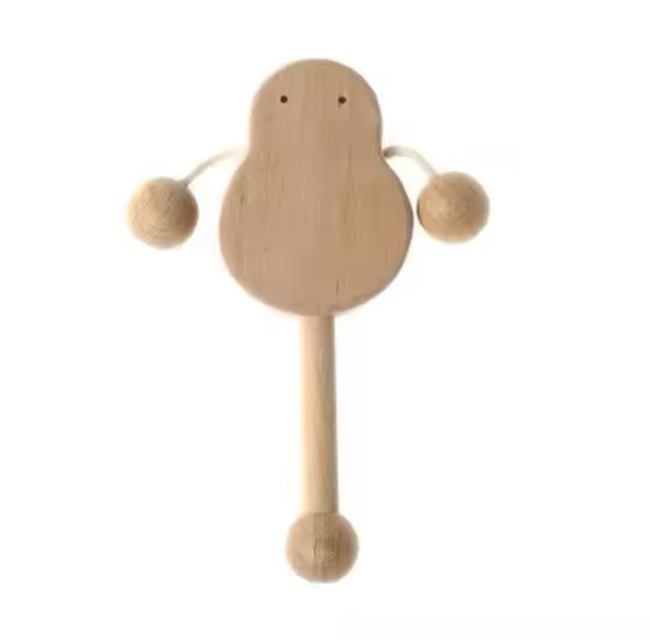 Montessori fából készült avokádó baba csörgő játék