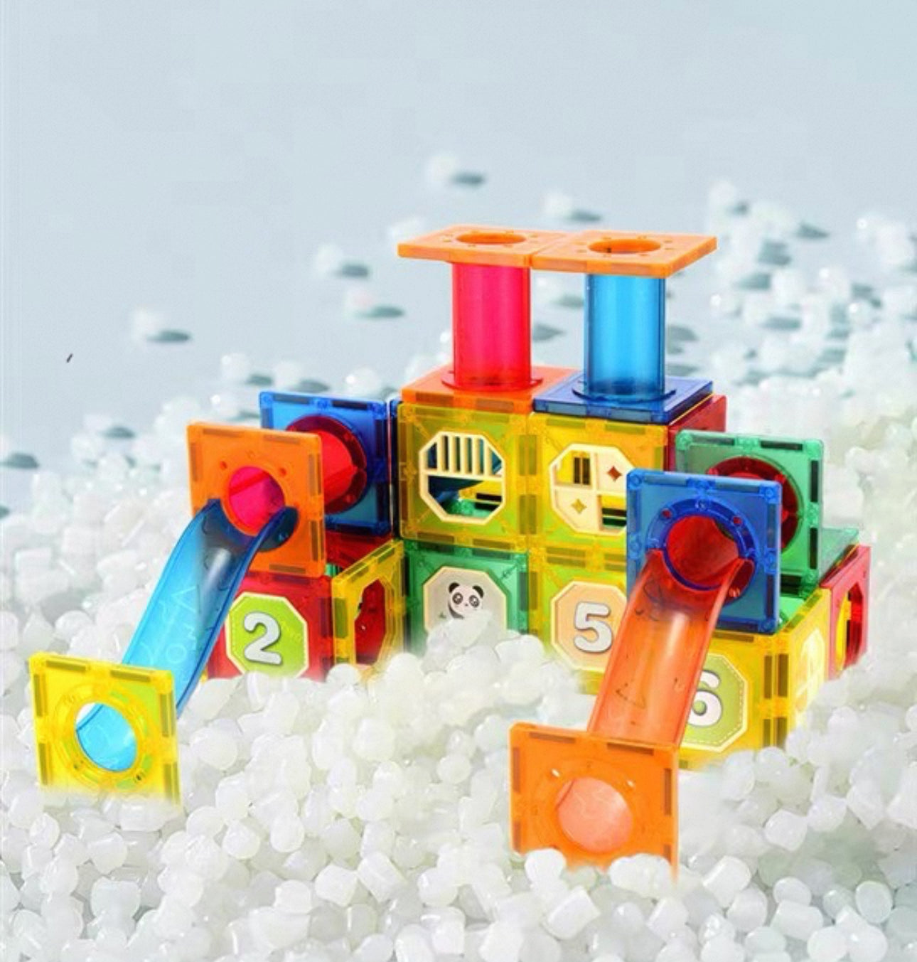 Magnetic tiles mágneses golyó palya 118db