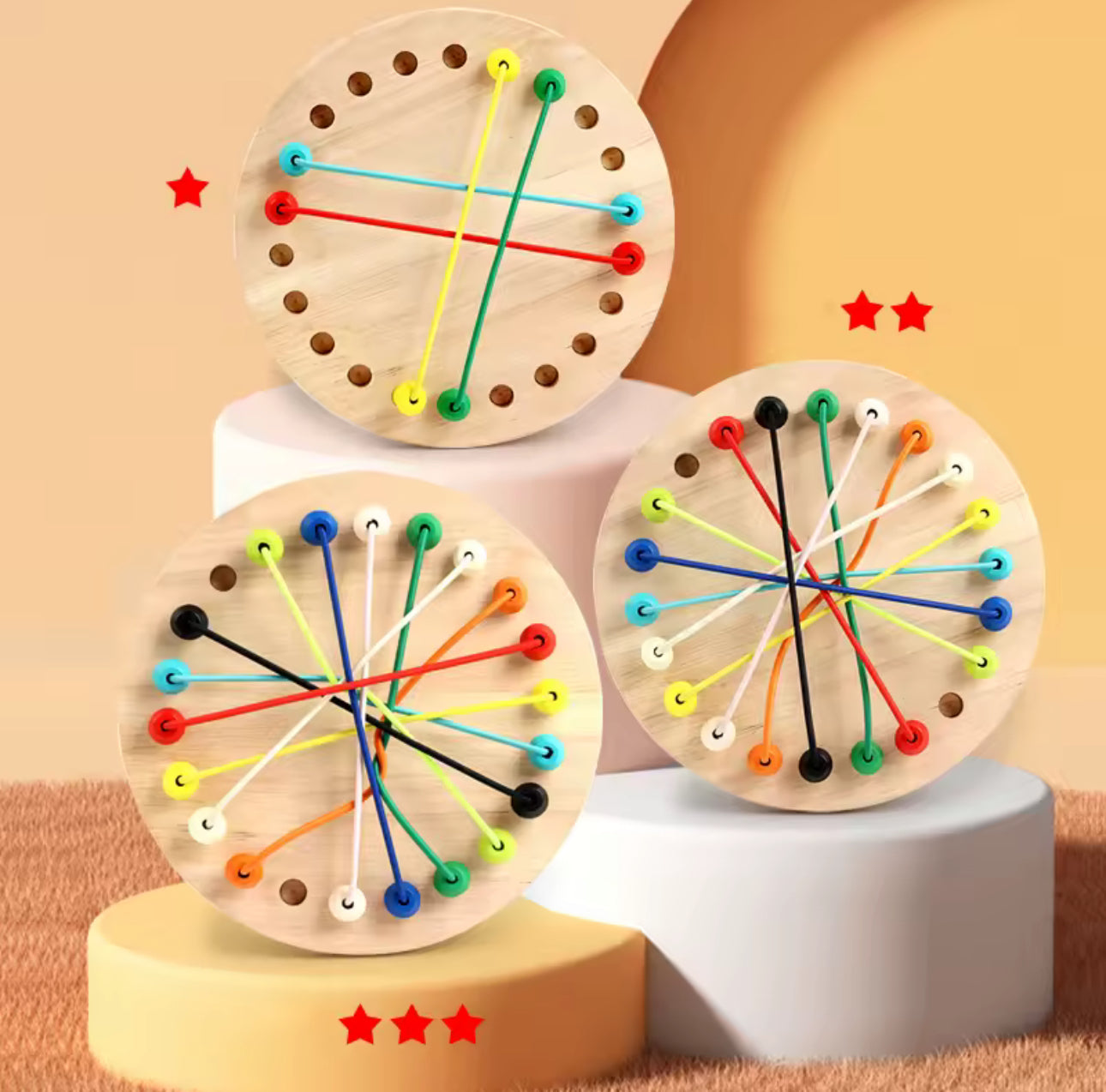 Montessori a kötözős logikai játék