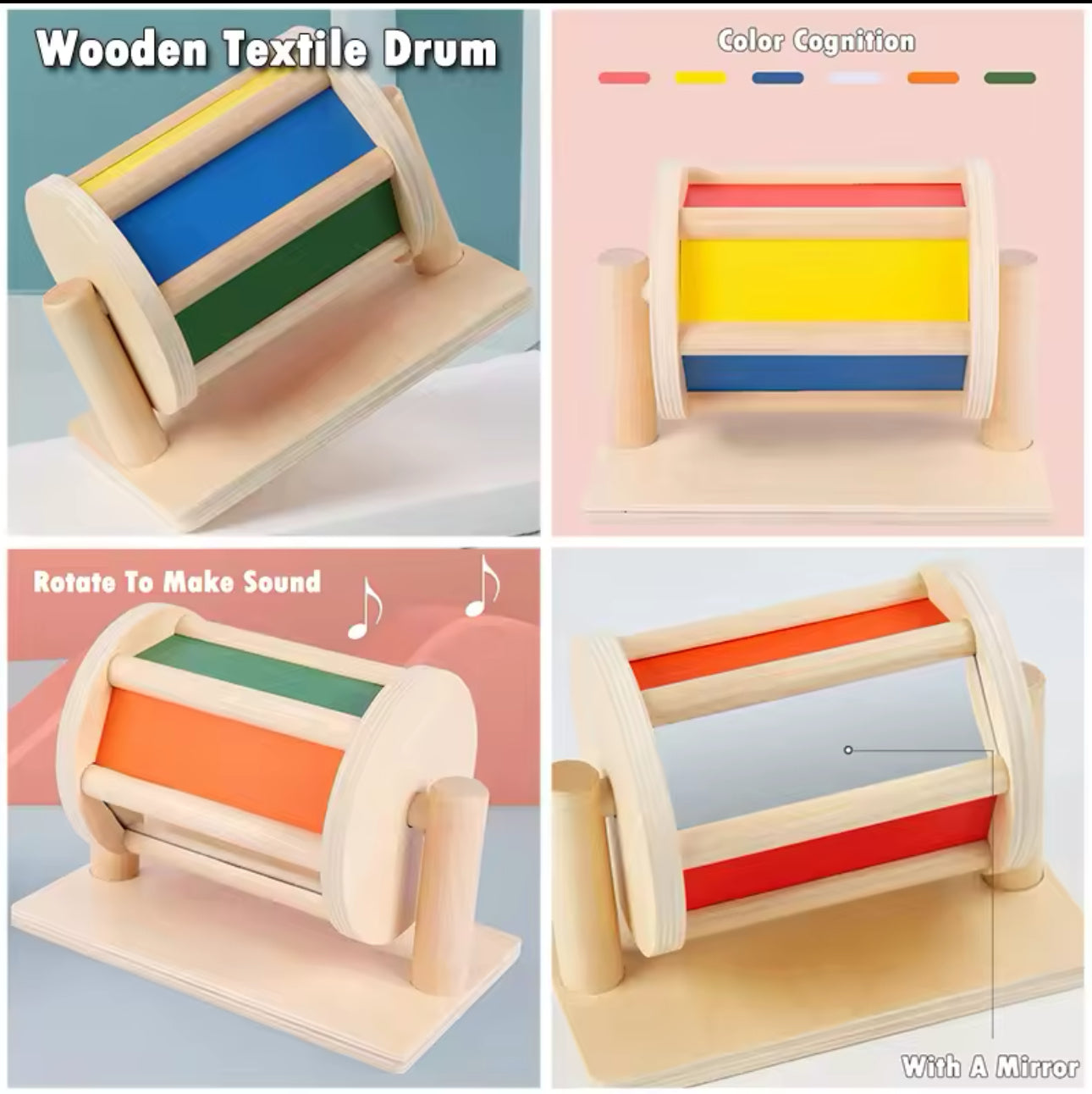 Montessori forgodob, hanggal es tükörrel