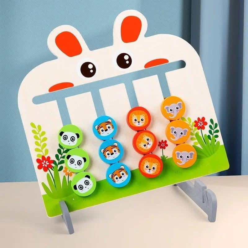 Nyuszi logikai fa játék