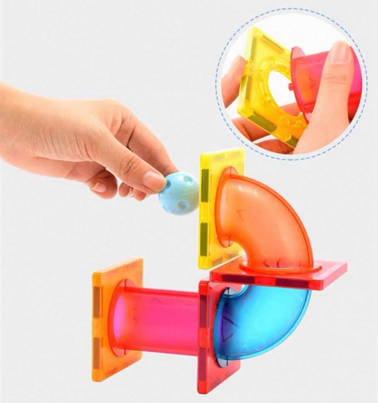 Magnetic tiles mágneses golyó palya 118db