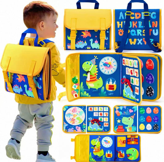 18 az 1-ben Montessori foglalkoztató hátizsák – Oktató játék utazáshoz