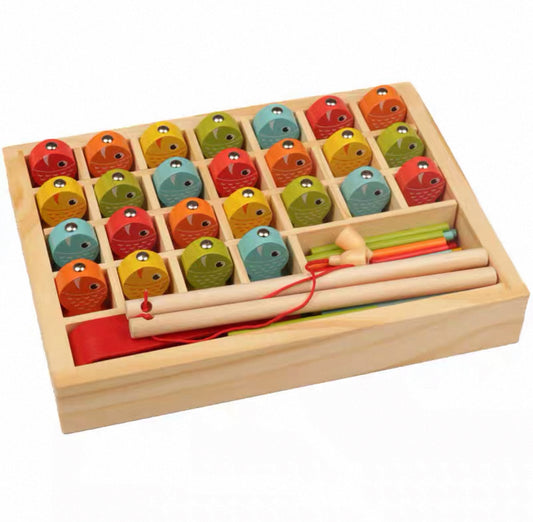 Fa mágneses horgászós és számolós játék