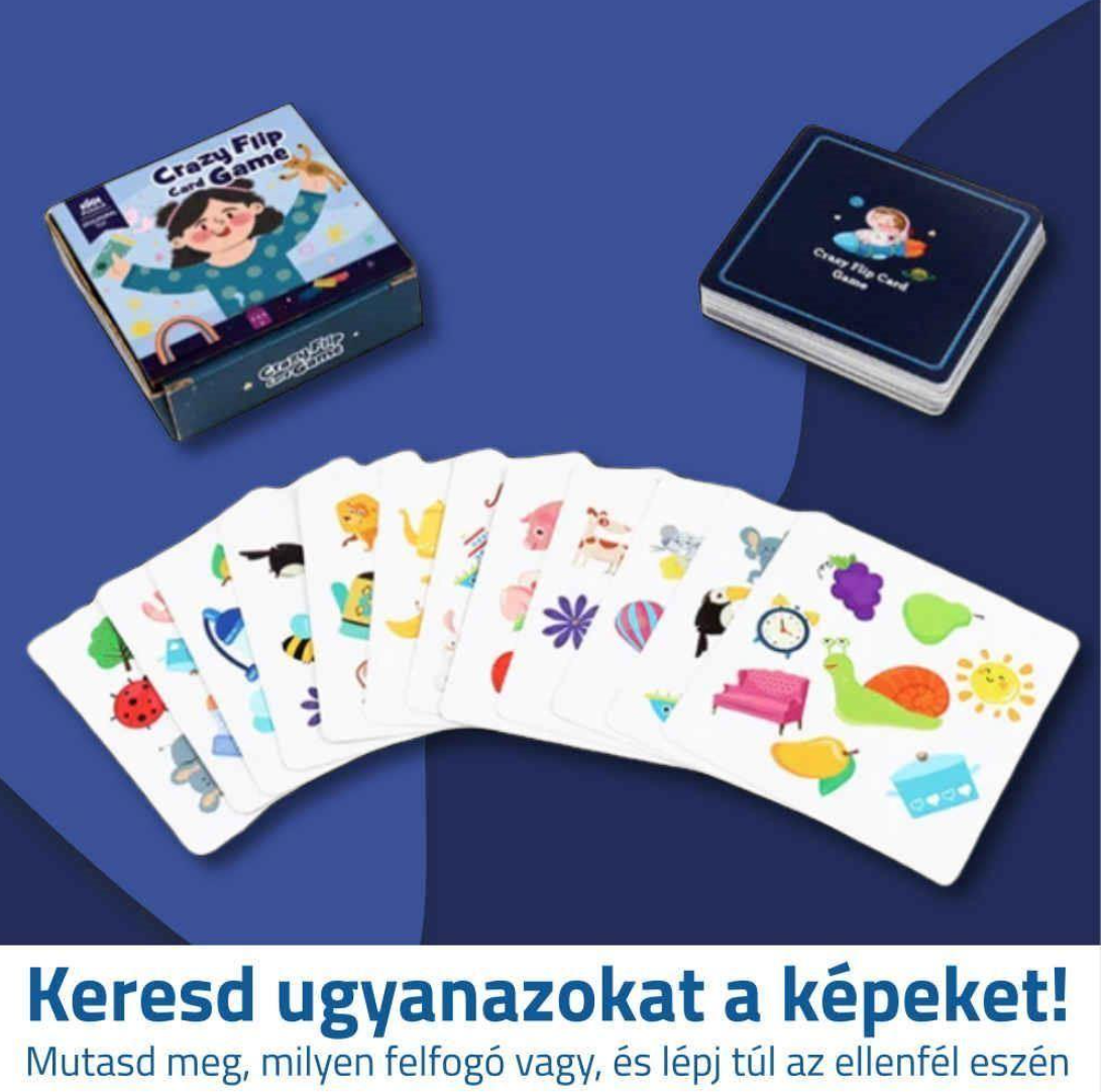 Gyorsasági képes kártyajáték- Crazy Flip Card