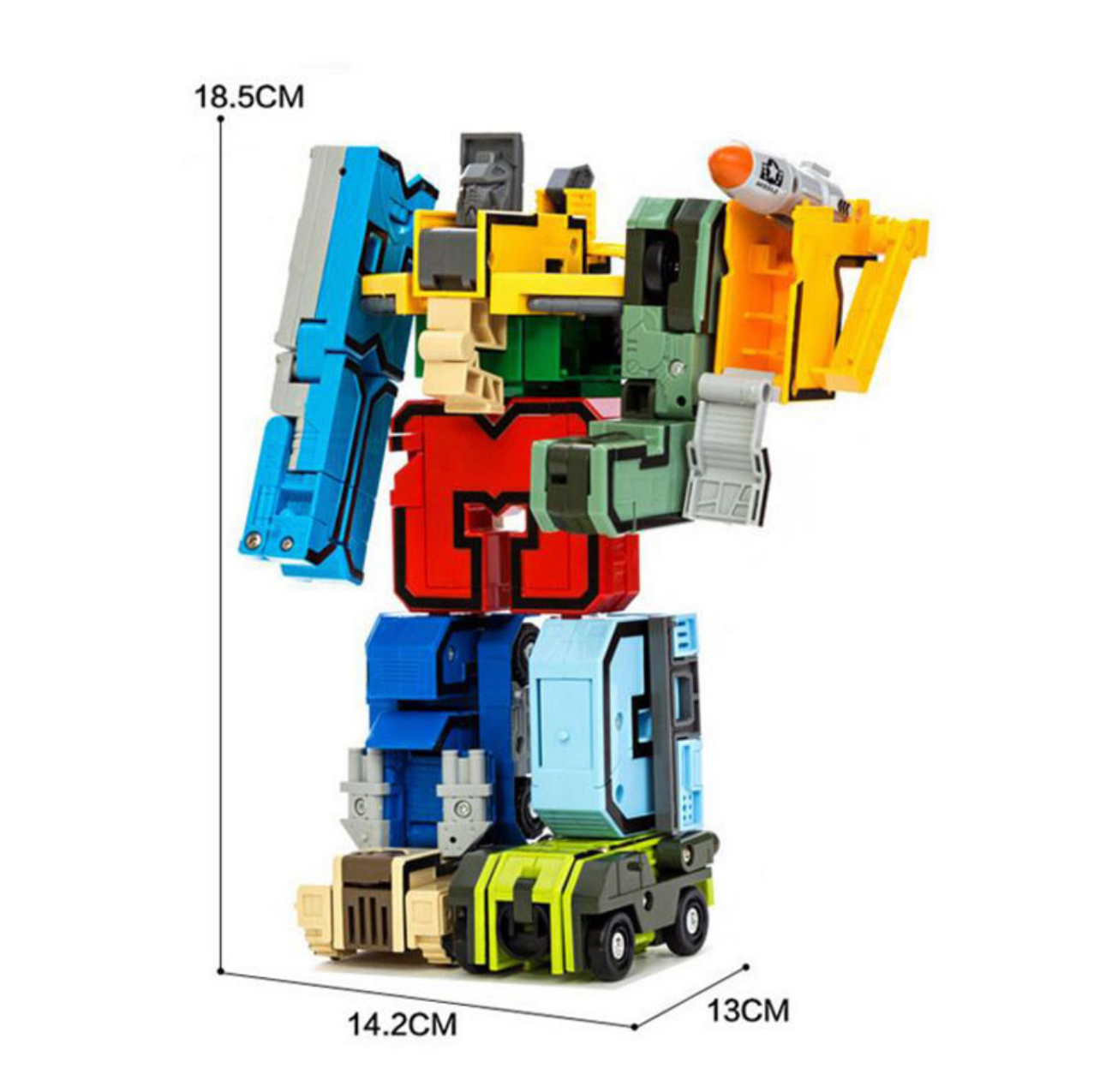 Pocket Morphers teljes szett – a 0–9 számok óriás robottá alakulnak