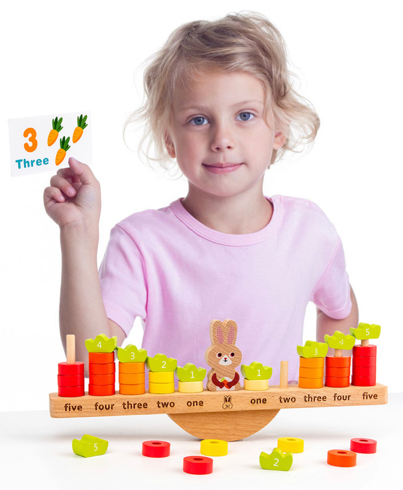 Fa oktatás számít,egyensúlyozós nyuszis játék-Matematikai játékok