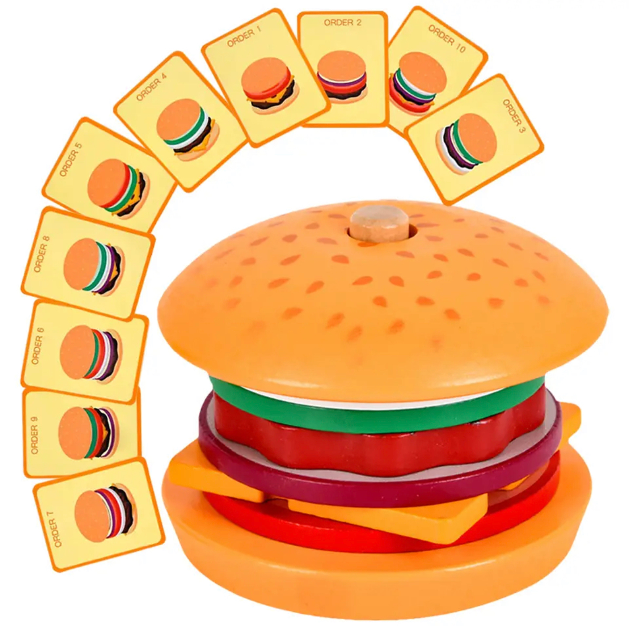 Fa szendvics / fa hamburger társasjáték