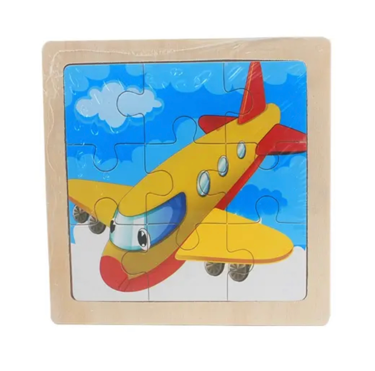 Fából készült kirakós puzzle 11cm x11cm