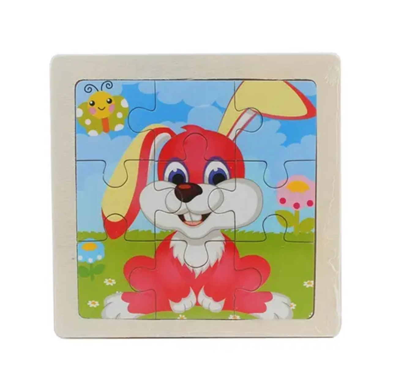 Fából készült kirakós puzzle 11cm x11cm