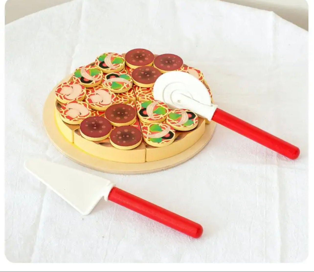 Cucinino fából készült pizza játék