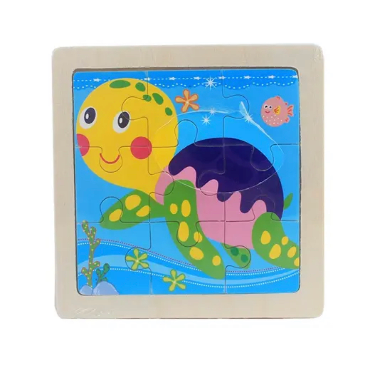 Fából készült kirakós puzzle 11cm x11cm