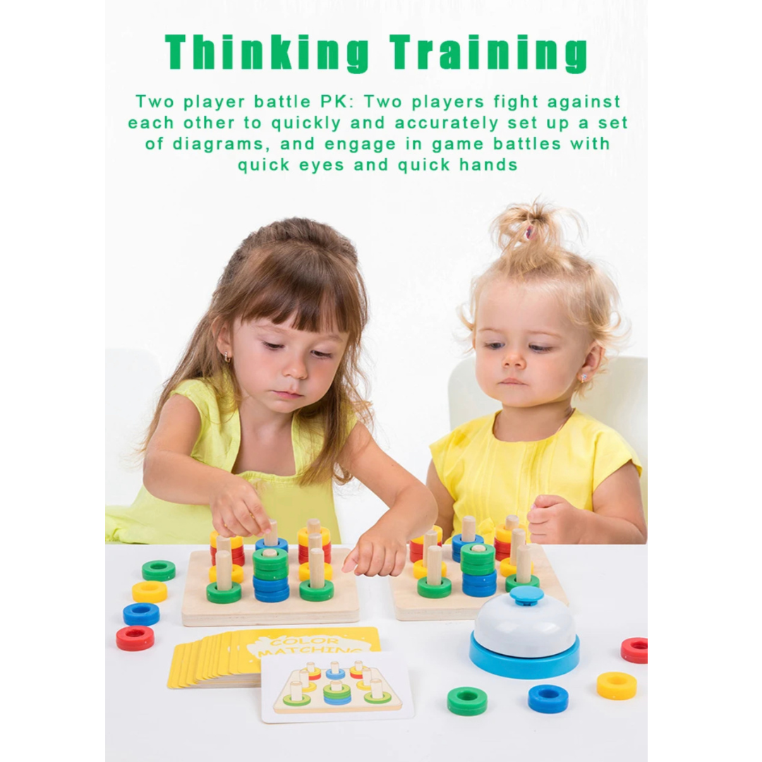 Montessori fa színek társasjáték