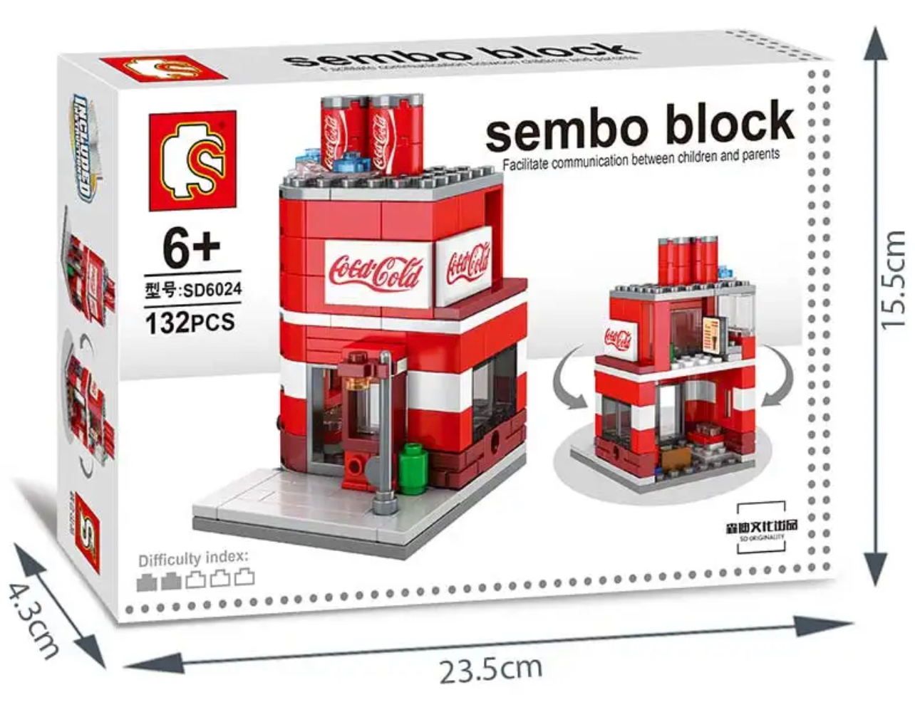 Sembo block mini varos építő játék