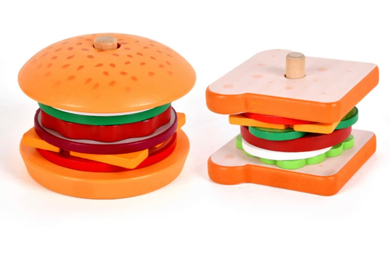 Fa szendvics / fa hamburger társasjáték