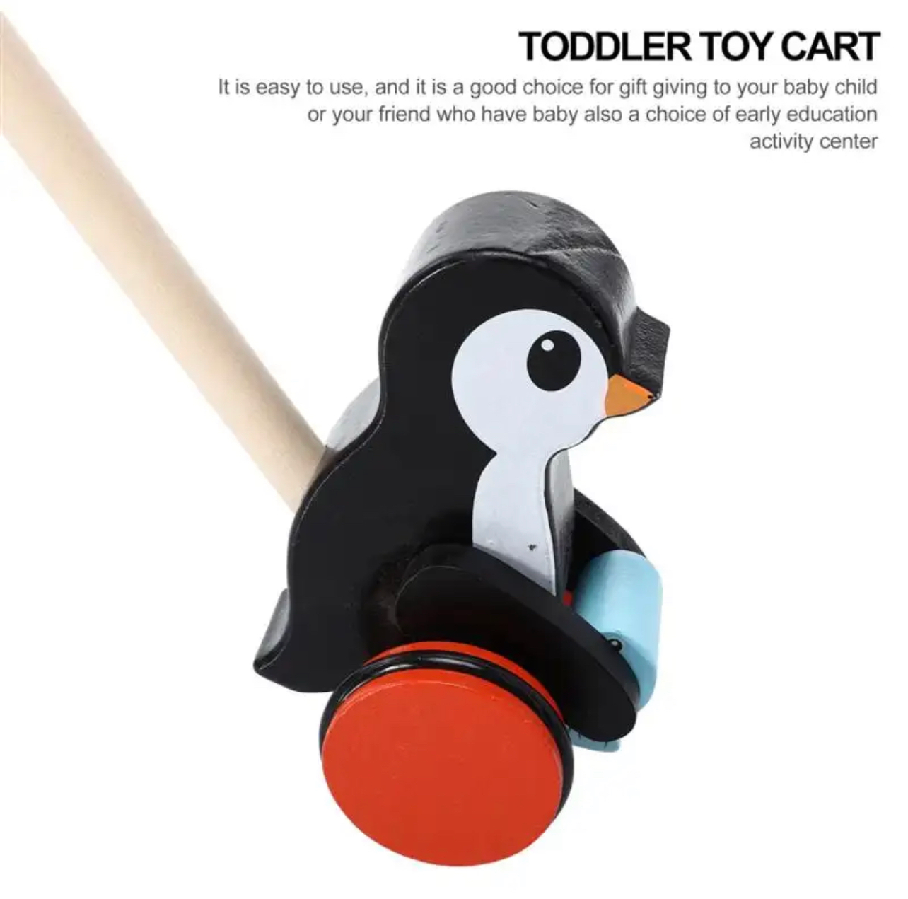 Pull&Push húzó-toló baba fa játék