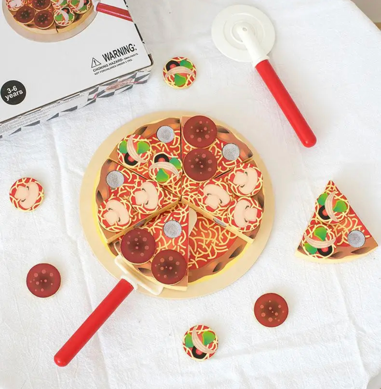 Cucinino fából készült pizza játék