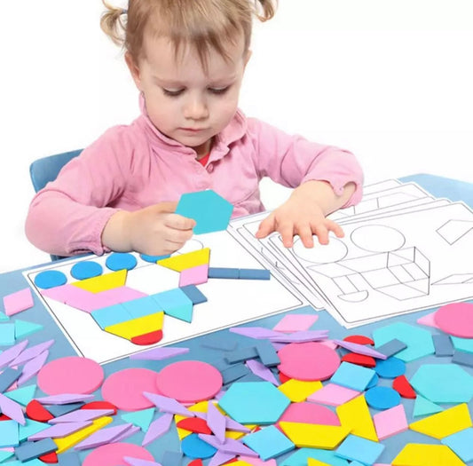 180 darabos Fa Tangram Kirakós Játék