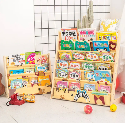 Gyermek könyvtártó állvány polc 50cm / 79cm