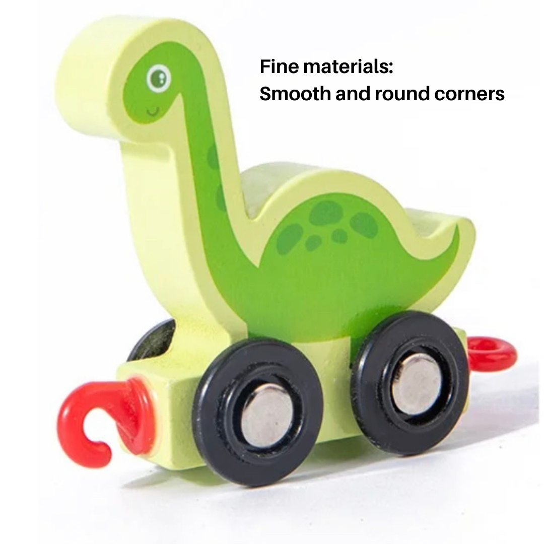 Dinoszaurusz fa vonat számokkal