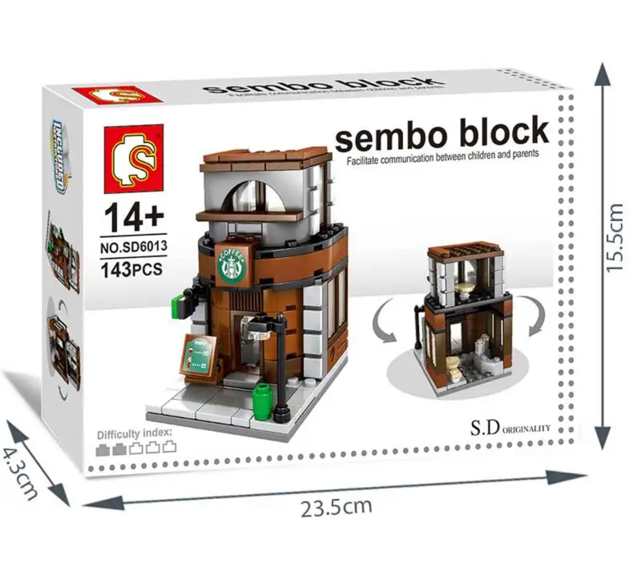 Sembo block mini varos építő játék
