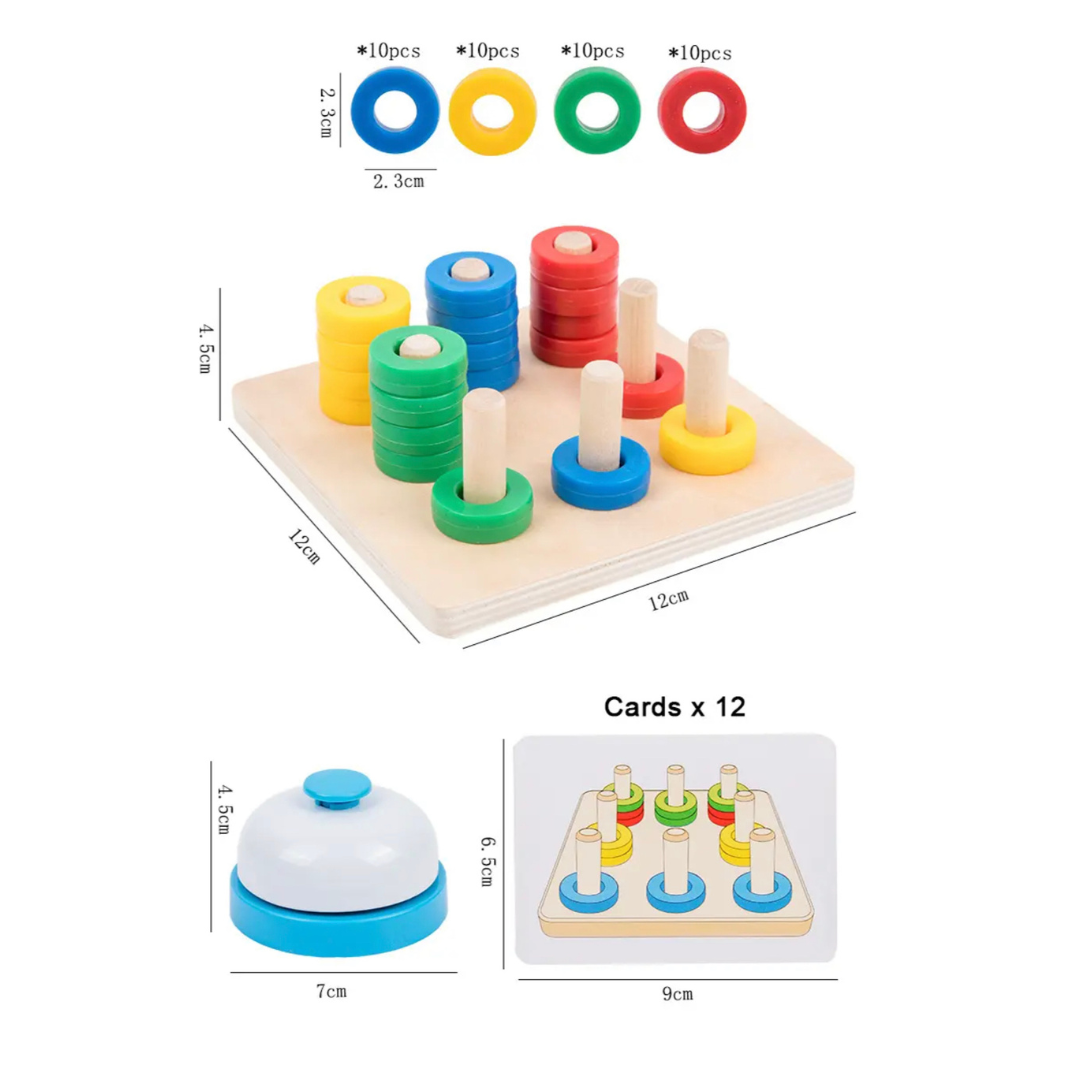 Montessori fa színek társasjáték