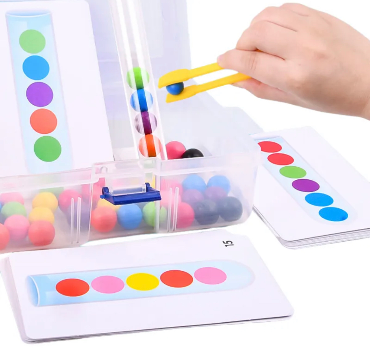 Oktatási színes montessori golyók csengővel