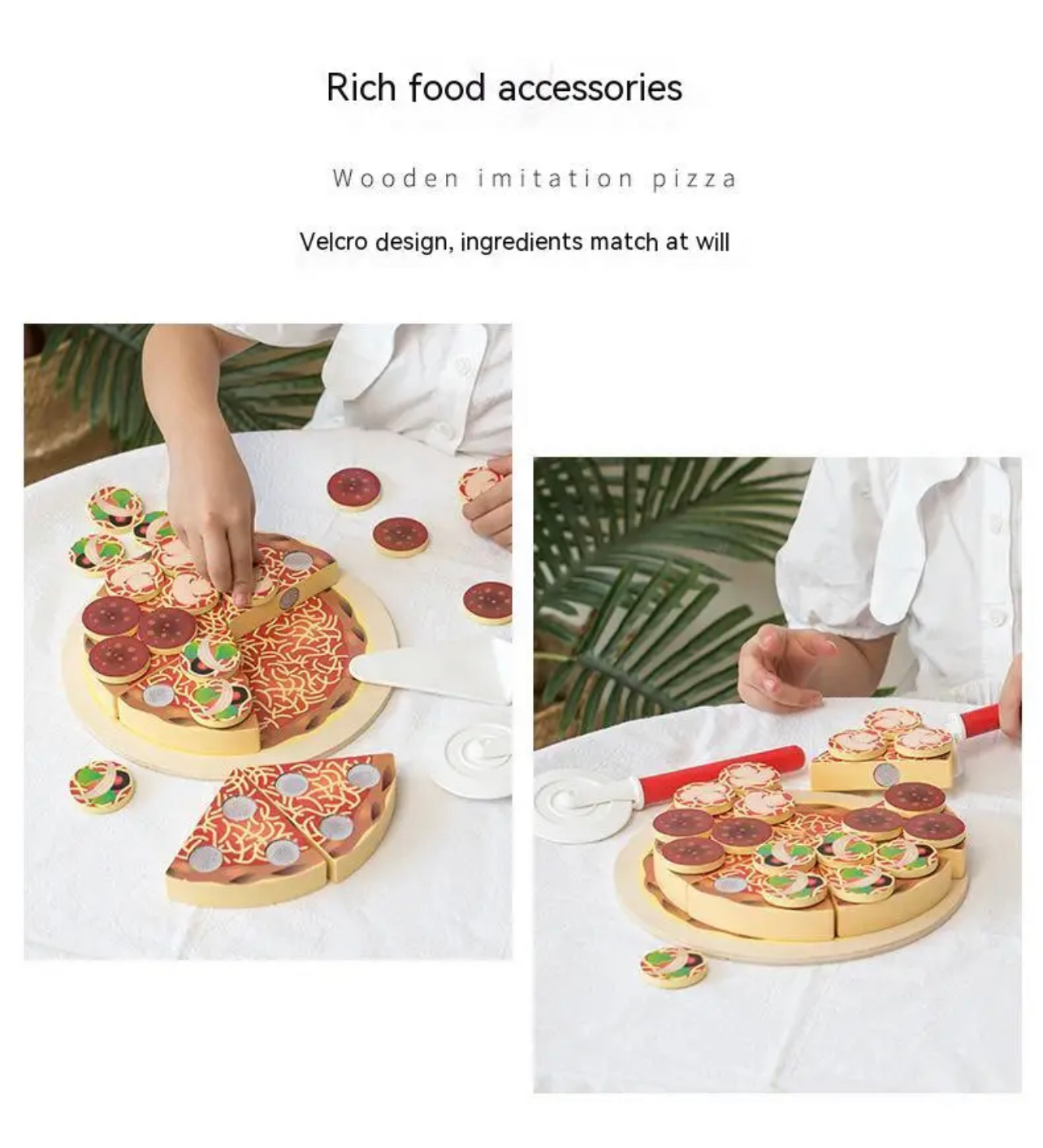 Cucinino fából készült pizza játék