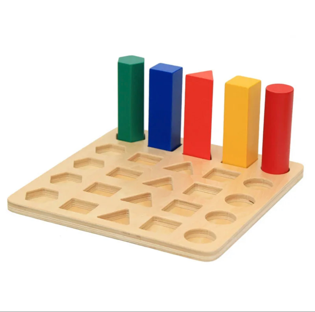 Montessori fából készült formaberakó
