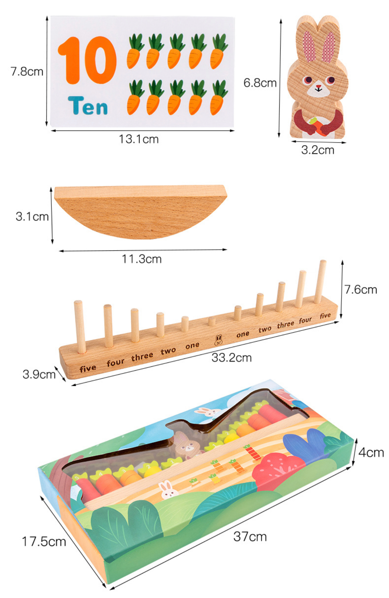 Fa oktatás számít,egyensúlyozós nyuszis játék-Matematikai játékok