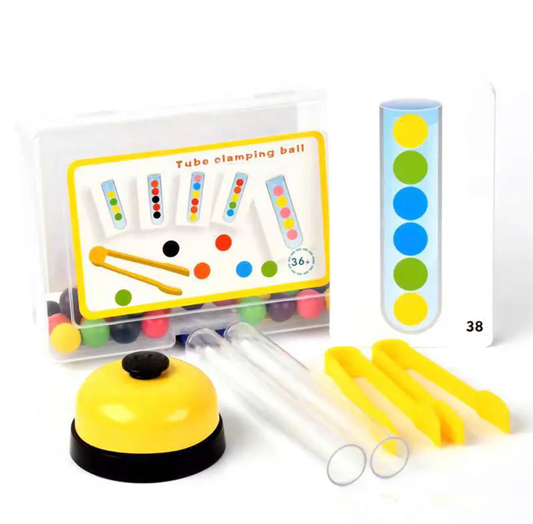 Oktatási színes montessori golyók csengővel
