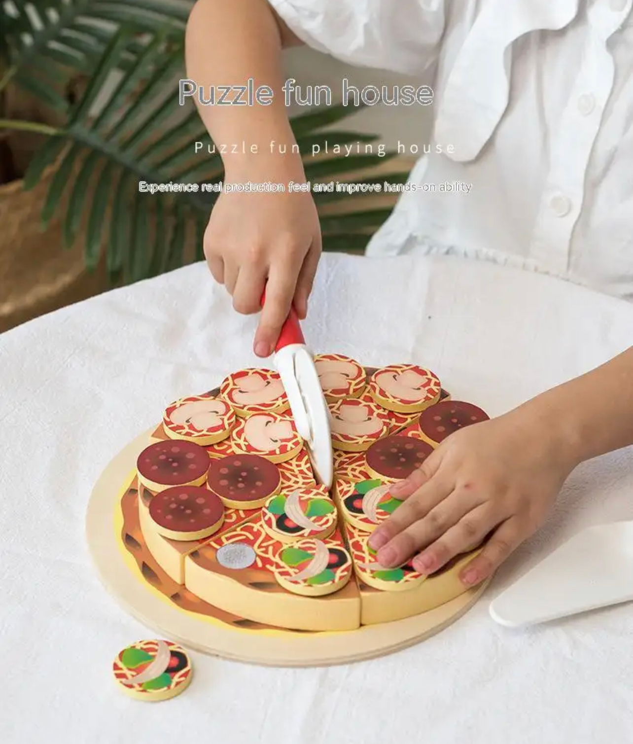 Cucinino fából készült pizza játék