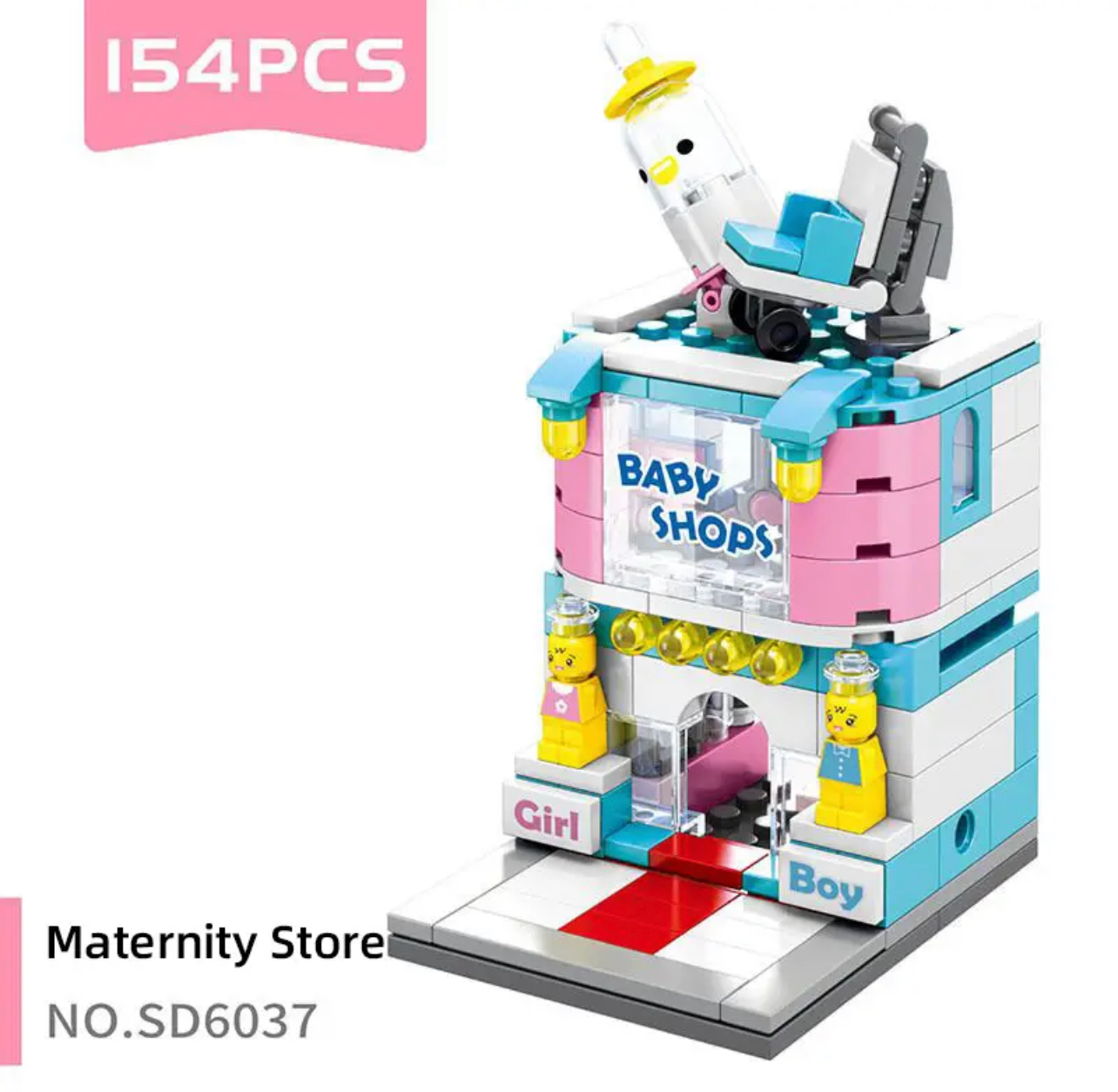 Sembo block mini varos építő játék