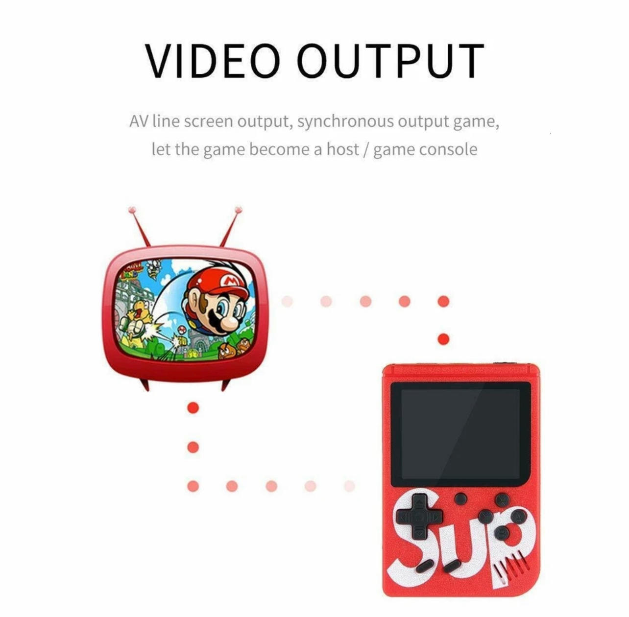 Sup X Game Box 400IN1 nosztalgia kézi játékkonzol 400 beépített játékkal (BBV)
