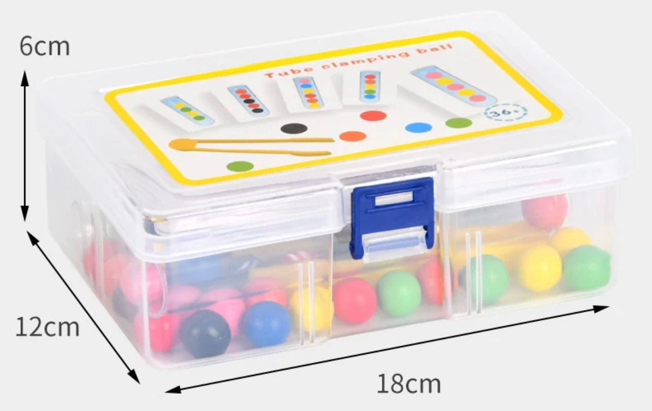 Oktatási színes montessori golyók csengővel