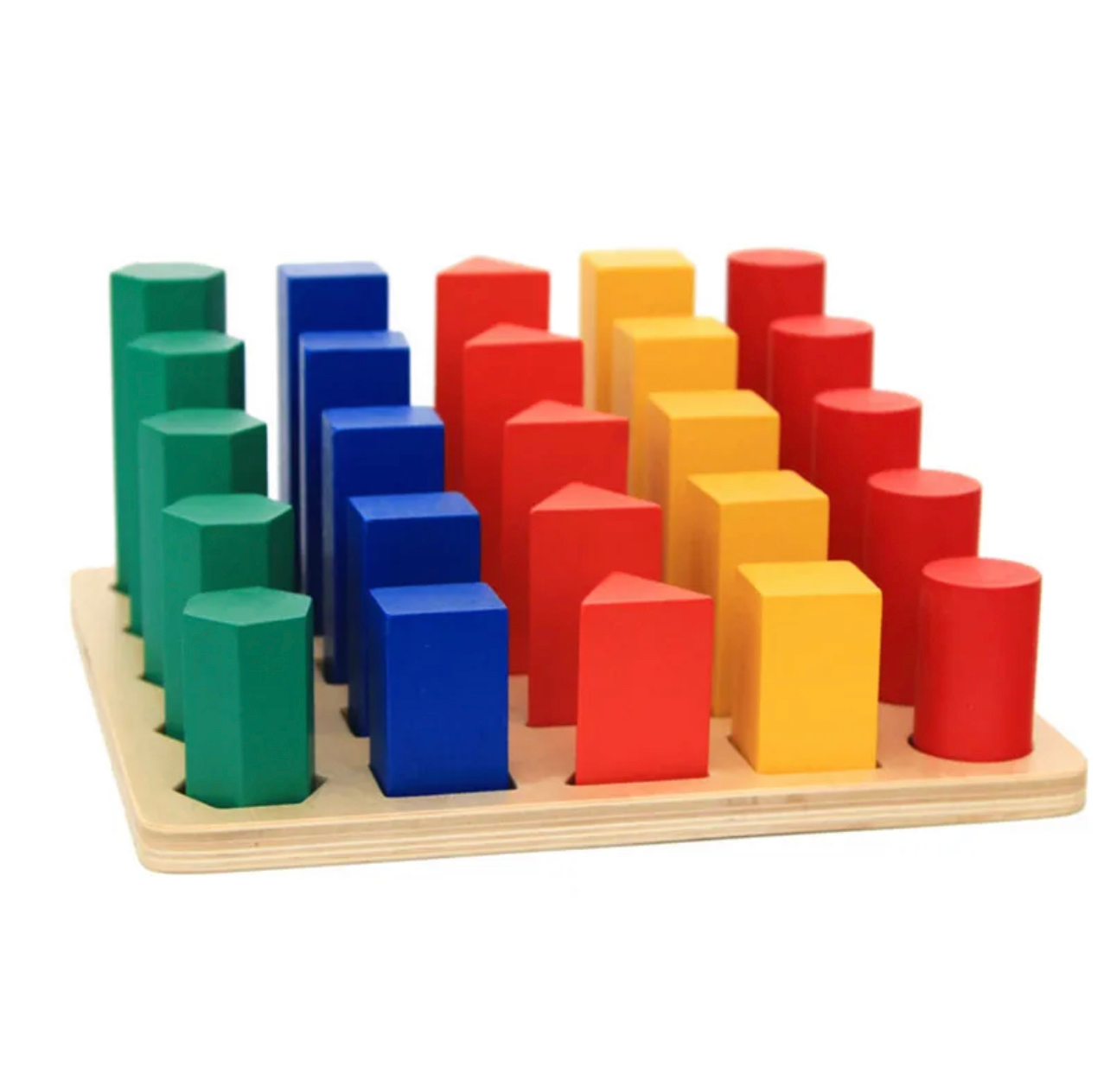 Montessori fából készült formaberakó