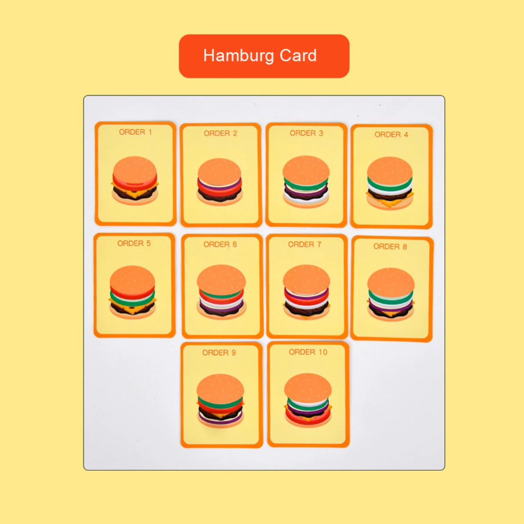 Fa szendvics / fa hamburger társasjáték