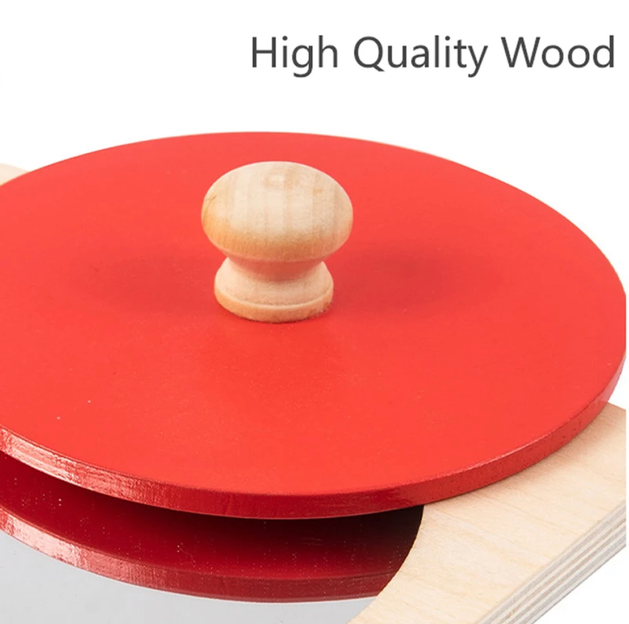 Montessori fa piros tükör puzzle