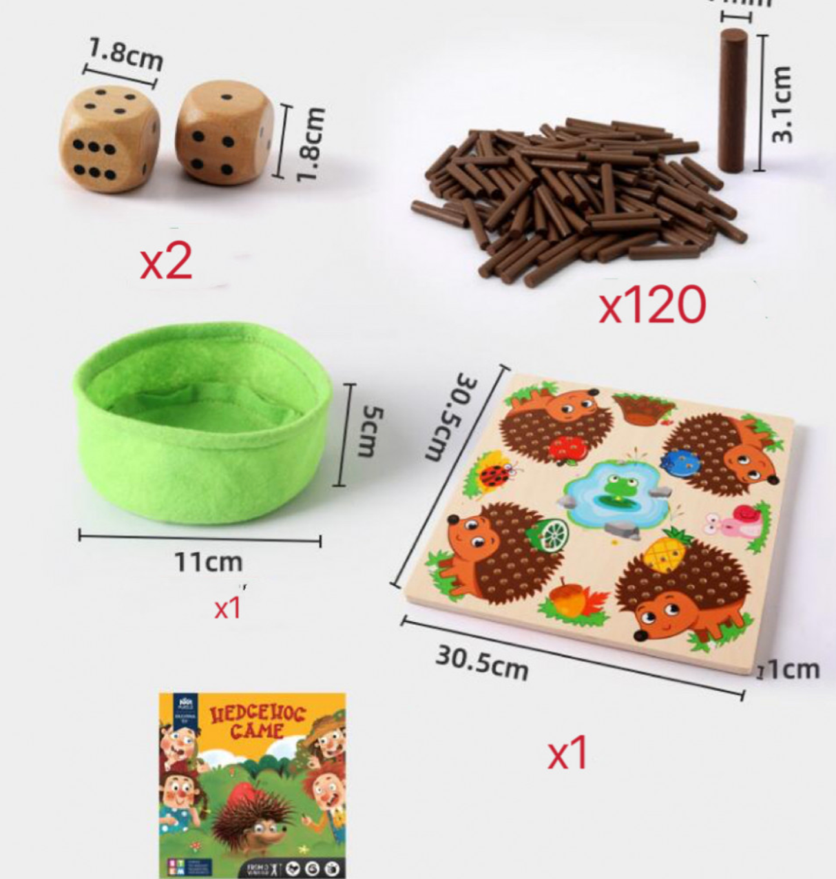 Montessori ihlette matematikai játék kisgyermekeknek a számolás és összeadás gyakorlására