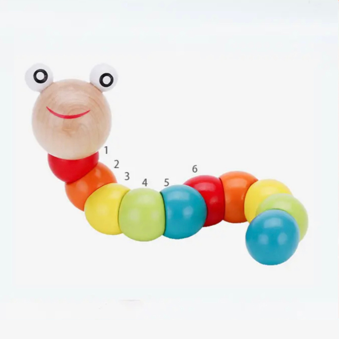 fa kukac tekergetős játék