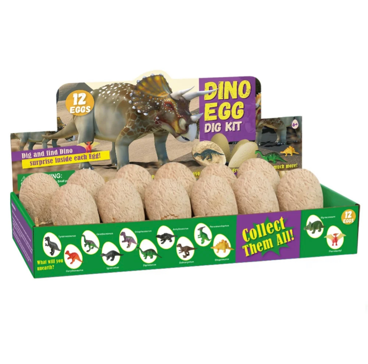 Dinoszaurusz felfedező készlet 12 tojással