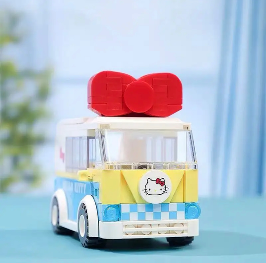 Keeppley Hello Kitty Mini bús K20806 epito játék