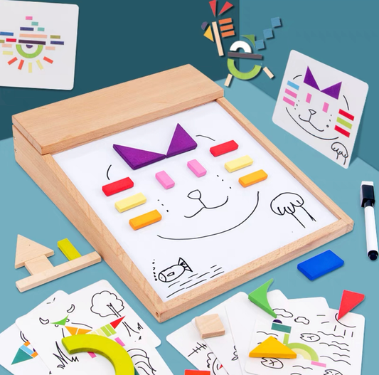 Fából készült mágneses rajztábla